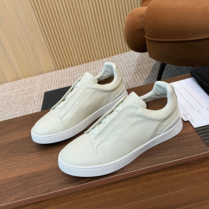 Chaussures décontractées à enfiler pour hommes avec bande élastique