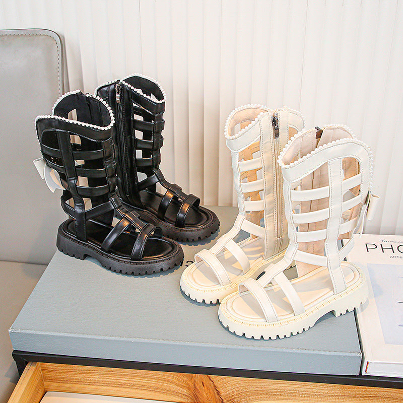 Sandales gladiateur pour filles, mode été