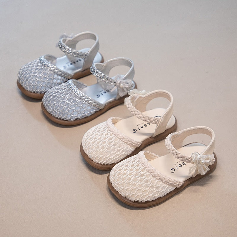 Sandales en maille tressée pour enfants