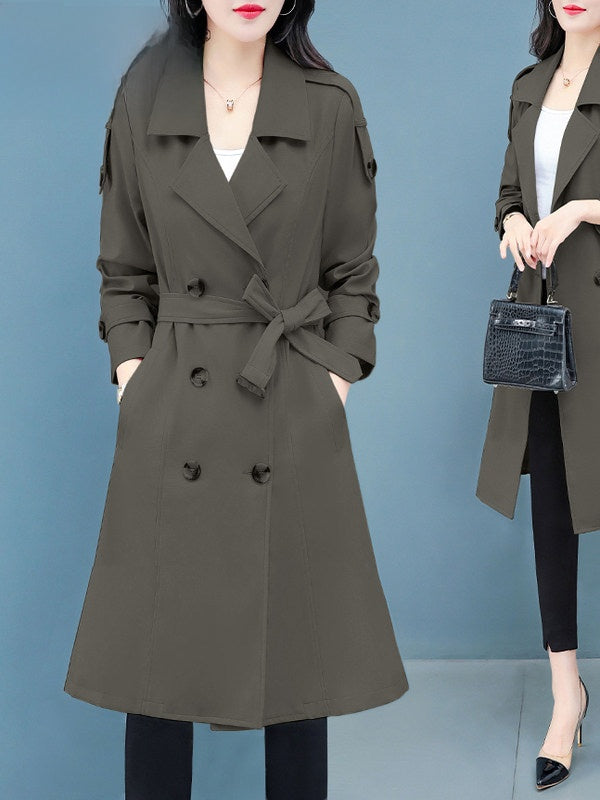 Veste coupe-vent mi-longue pour femmes
