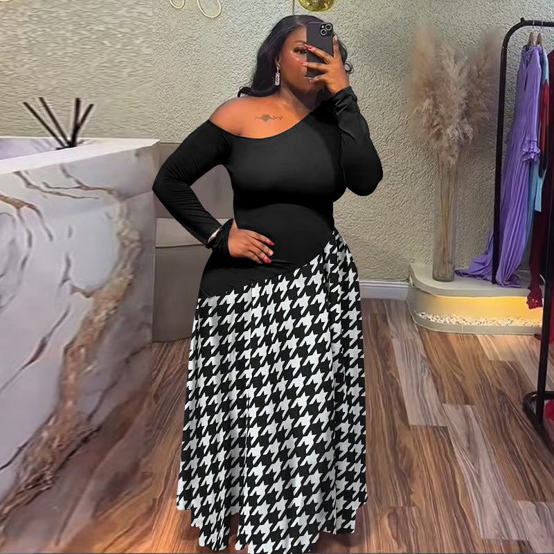 Robe à jupe ample