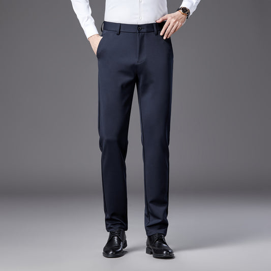 Pantalon droit pour homme, style business casual