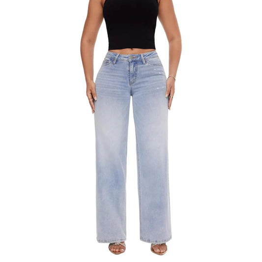 Jean à jambes larges