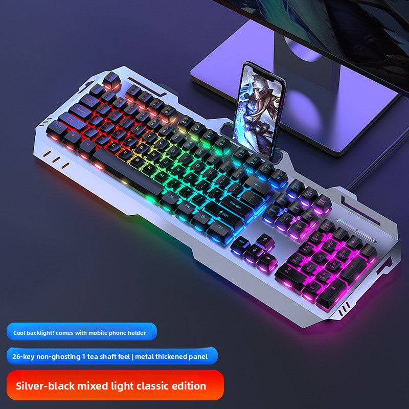 Clavier filaire à sensation mécanique avec rétroéclairage