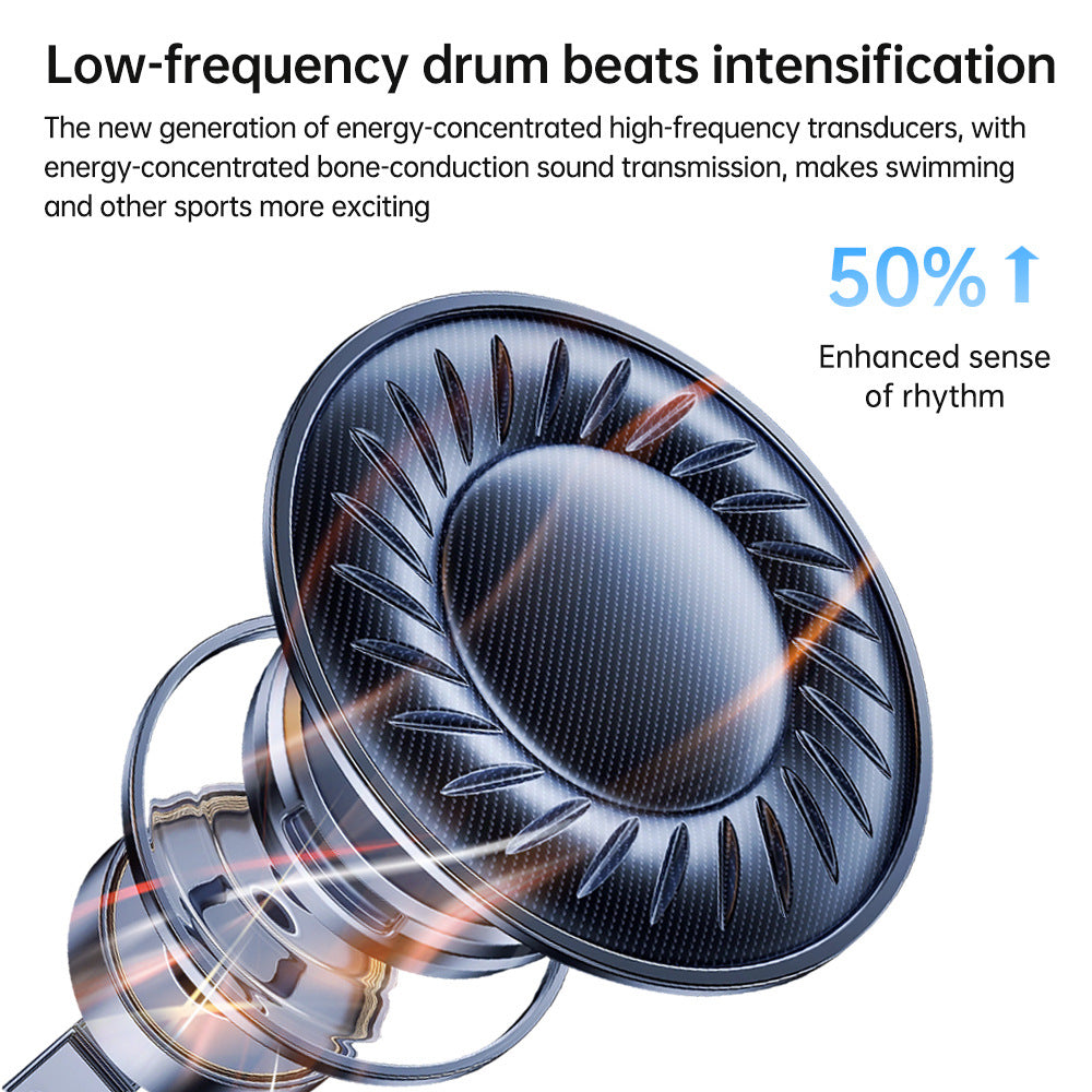 Casque Bluetooth à conduction osseuse pour le sport et la natation