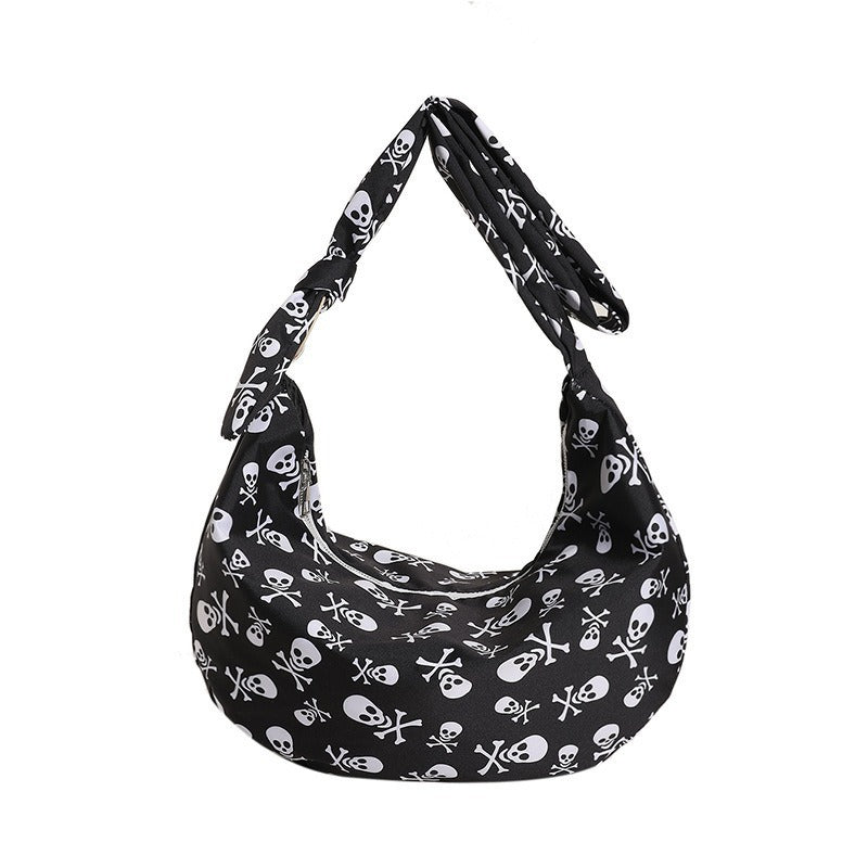 Sac cabas bandoulière en nylon imprimé