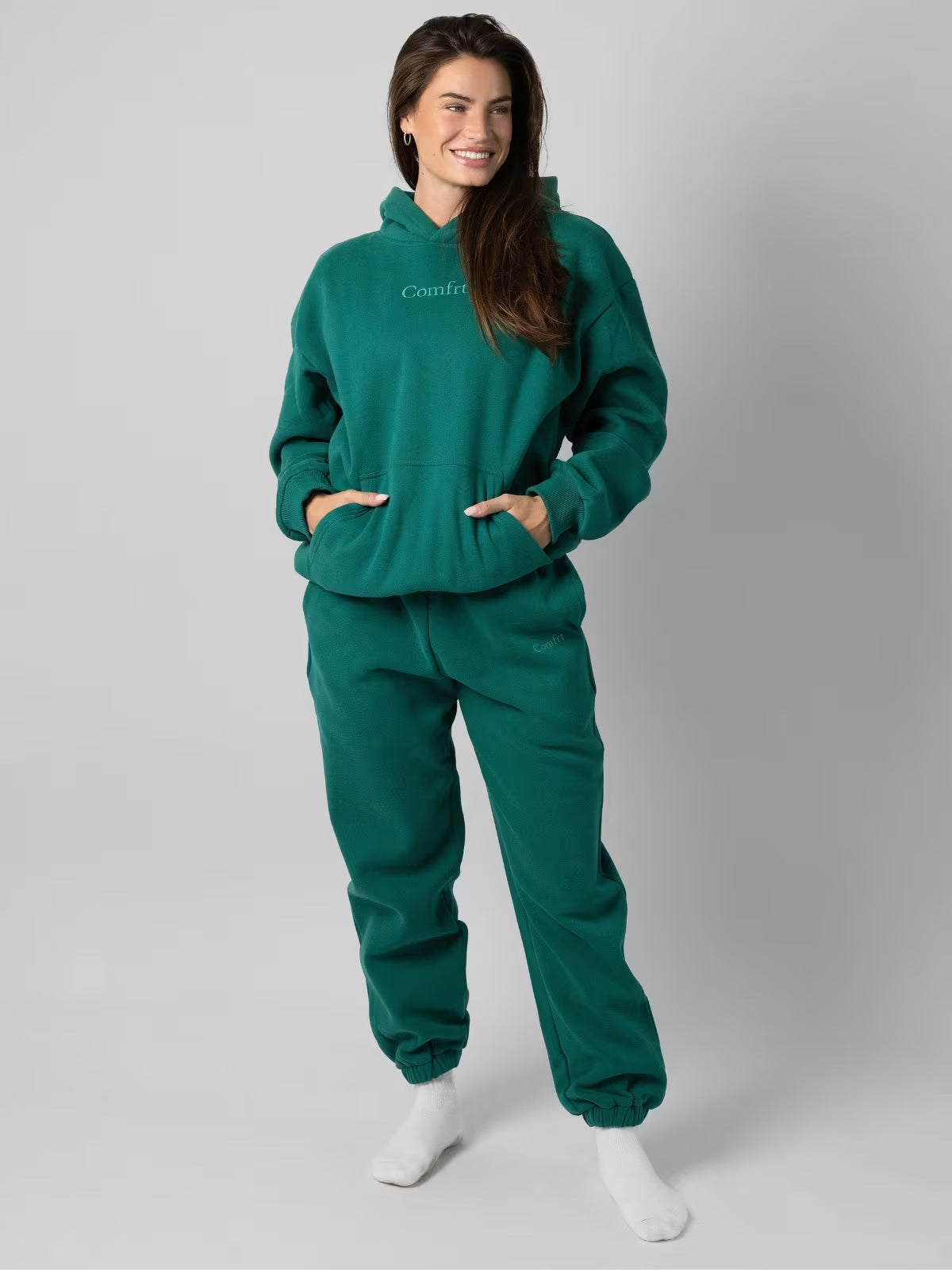 Ensemble sweat à capuche et pantalon doublé en polaire