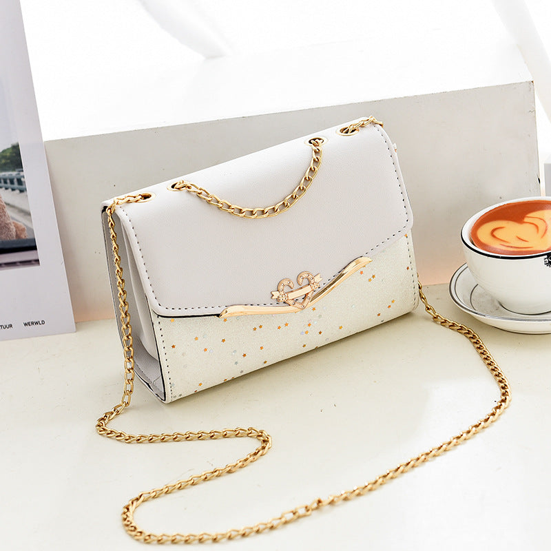 Sac bandoulière à chaîne à paillettes
