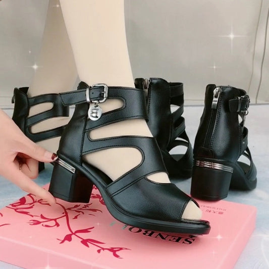 sandales en cuir