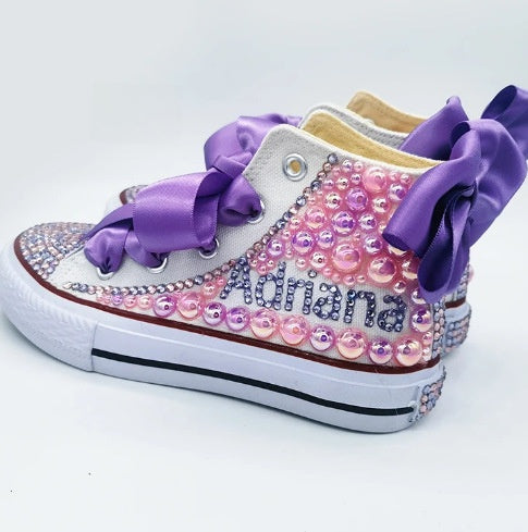 Chaussures montantes en toile pour enfants