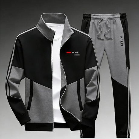 Ensemble Veste à Fermeture Éclair et Pantalon pour Hommes