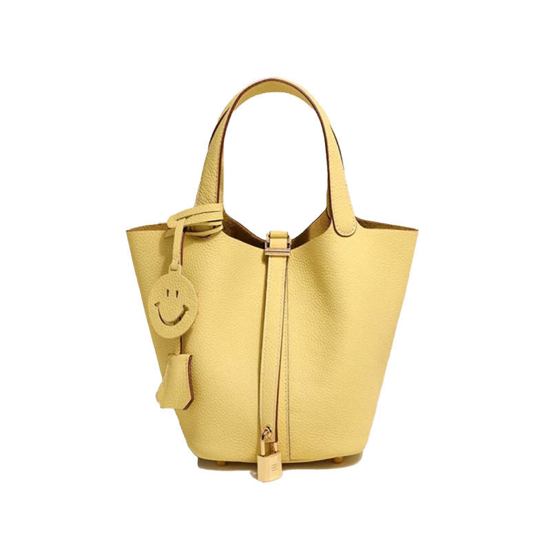 Sac seau en cuir pour femme