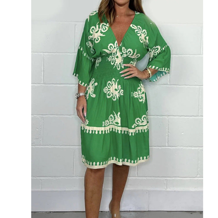 Robe imprimée pour femmes
