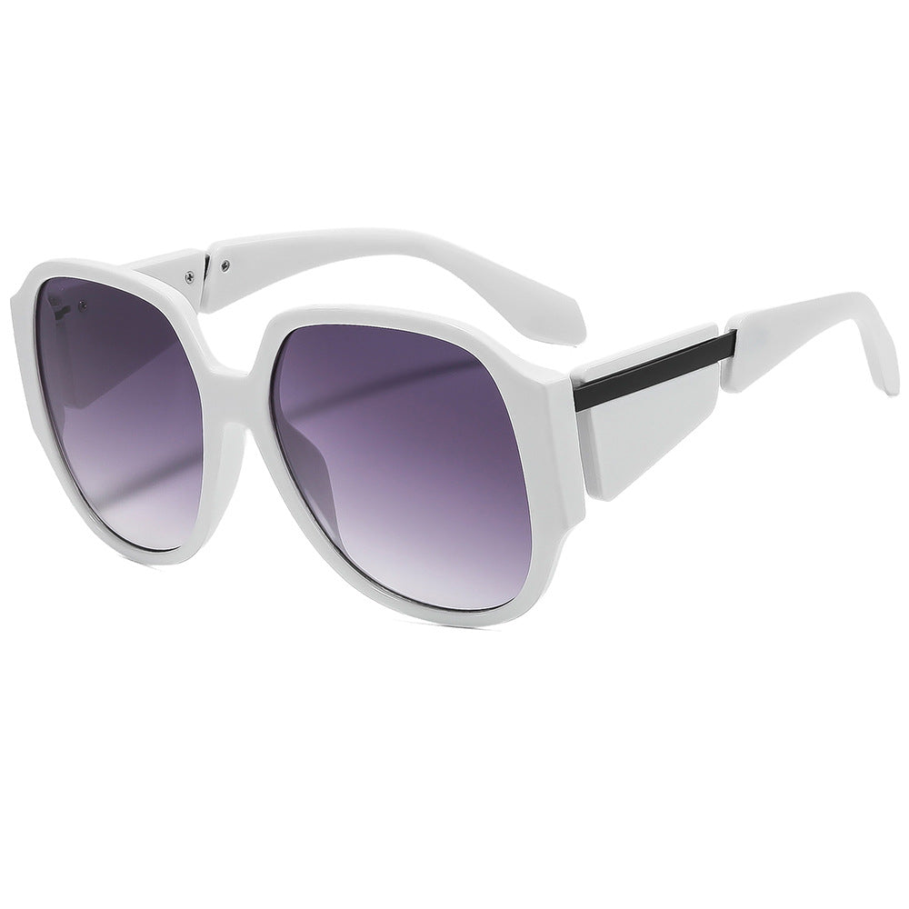 Lunettes de soleil à monture ovale à la mode avec protection UV