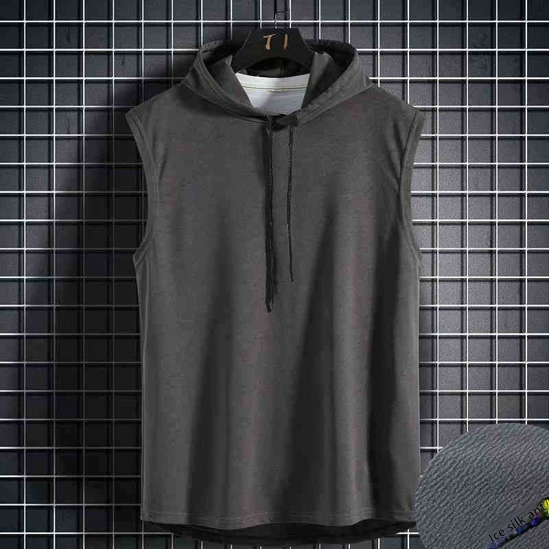 Habit :Sweat à capuche sans manches pour homme