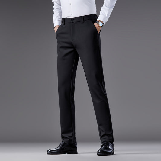 Pantalon droit pour homme, style business casual