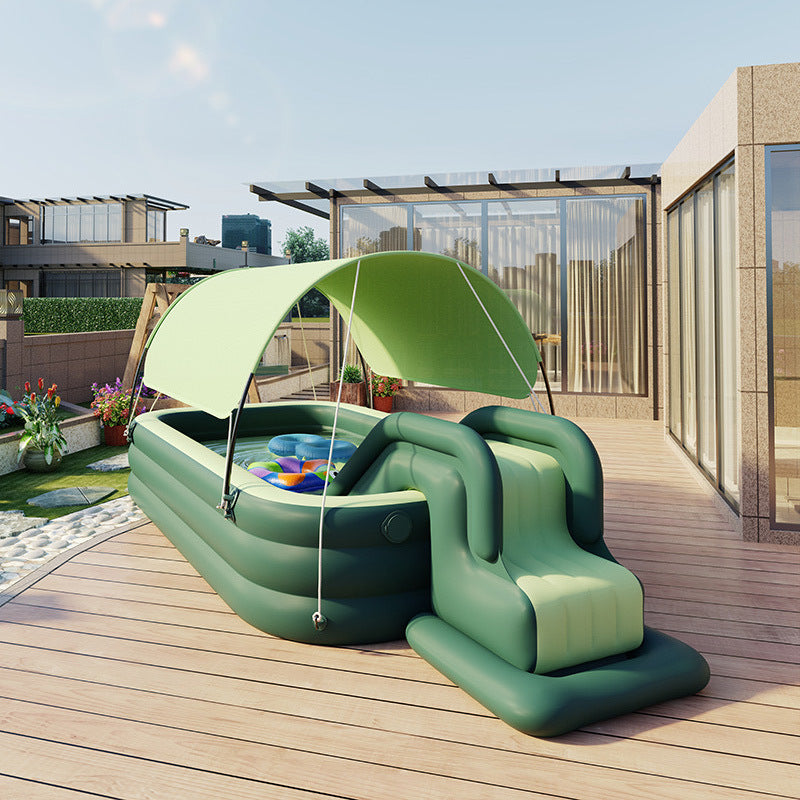 Piscine gonflable pour enfants avec parasol
