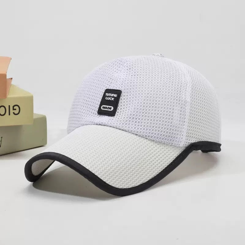 Casquette de baseball à ventilateur solaire avec maille respirante
