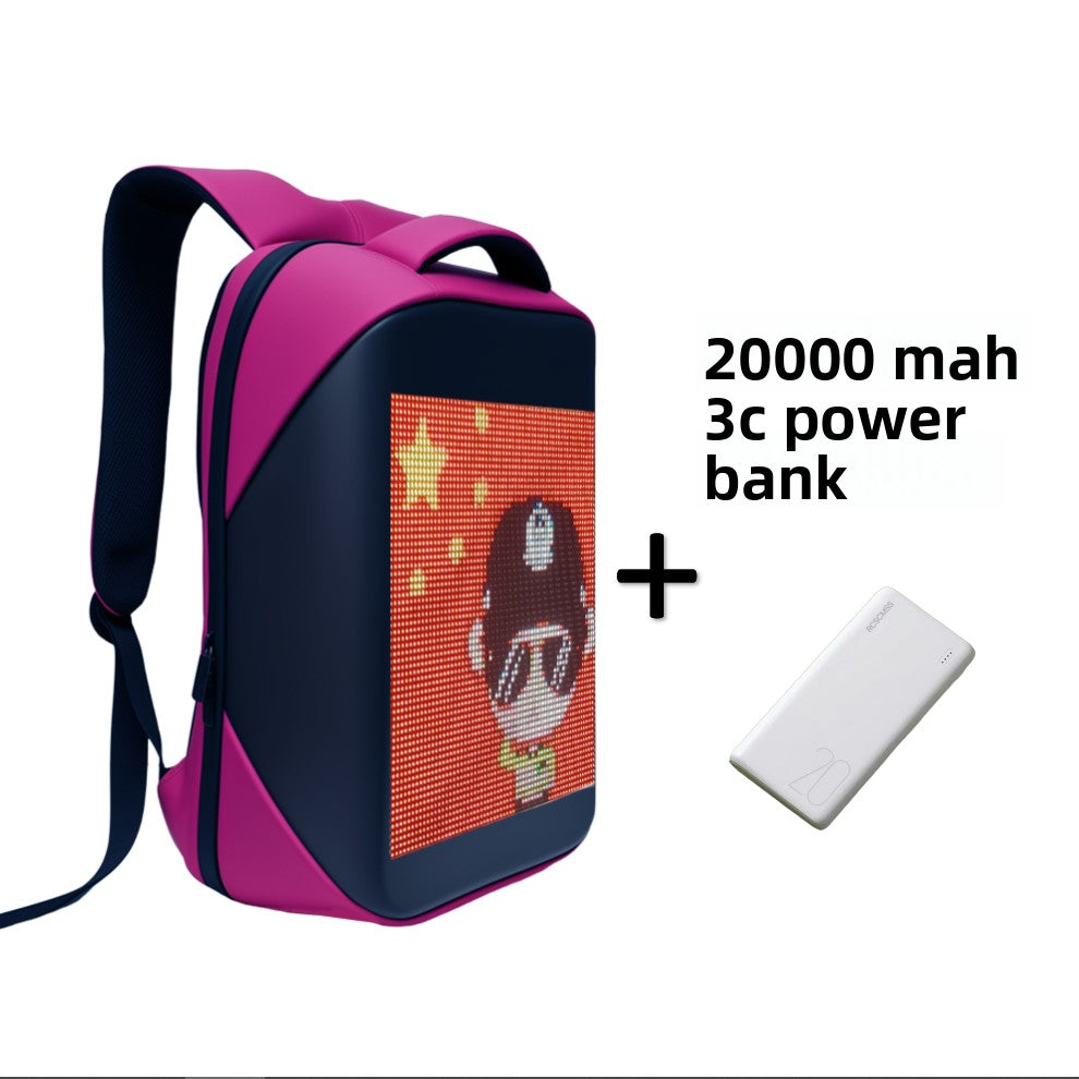Sac à dos avec écran LED en couleur