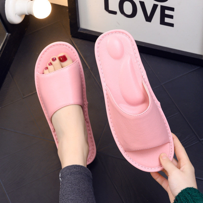 Chaussons en cuir