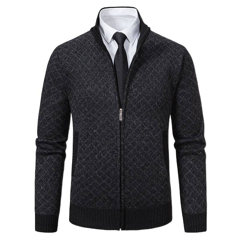 Cardigan à capuche en tricot pour hommes
