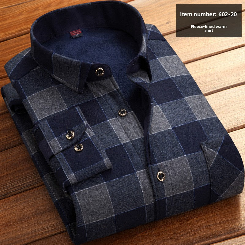 Chemise à carreaux pour homme