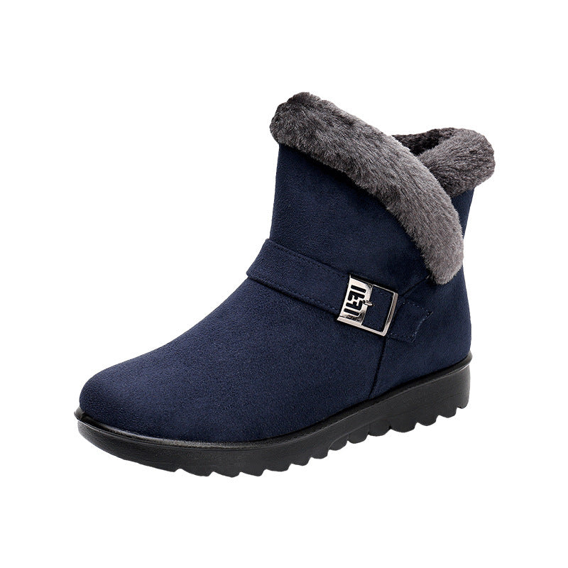 Chaussures :Bottes d'hiver pour femmes avec doublure en polaire