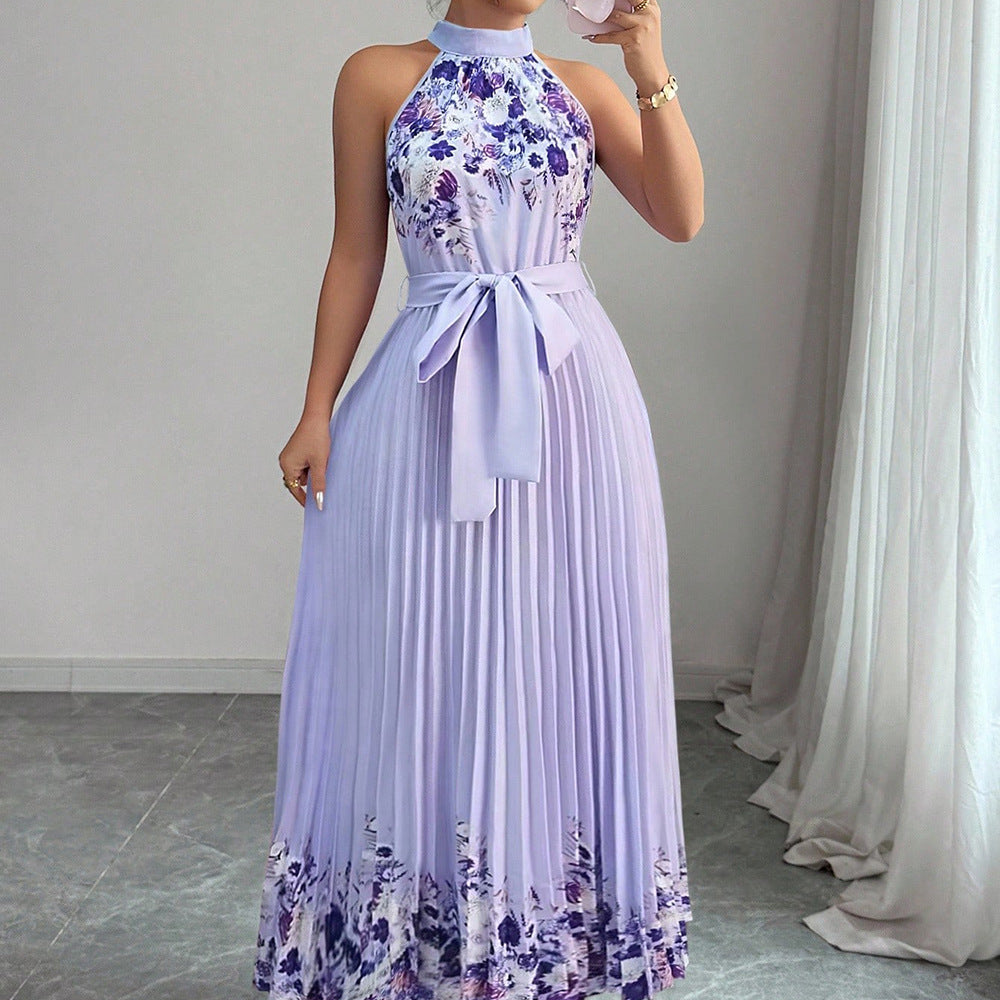 Robe à manches longues en dentelle ajourée