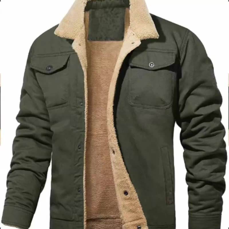 veste d'extérieur en coton doublée polaire