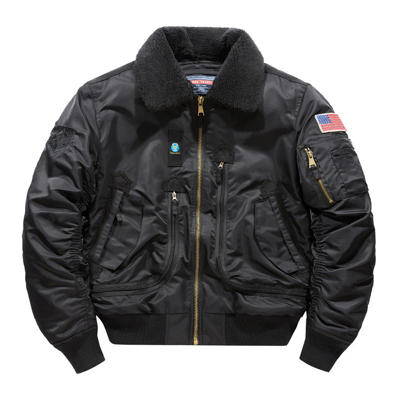 Veste tactique pour homme doublée en polaire