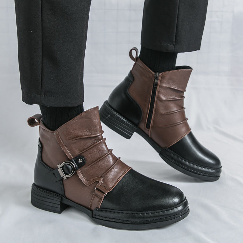 bottes en cuir