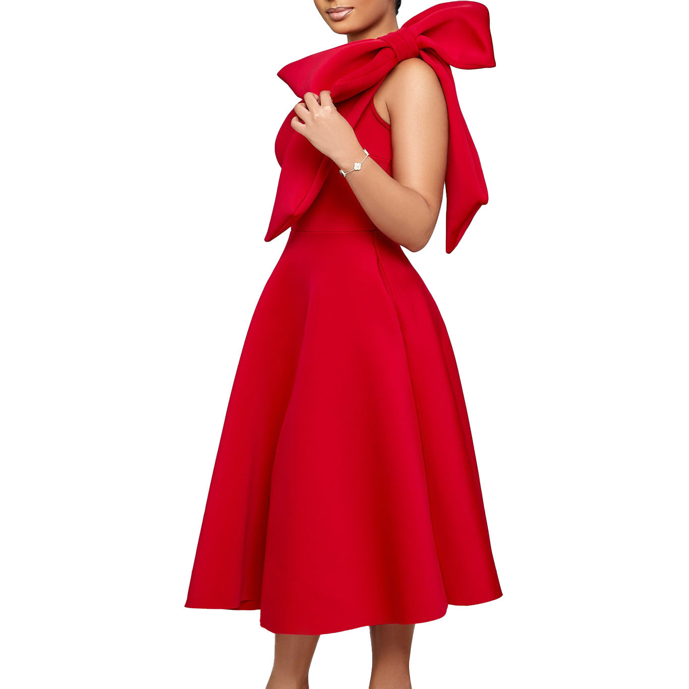 Habit :Robe sans manches unie pour femme