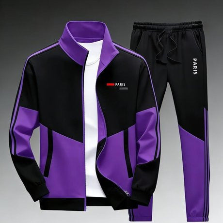 Ensemble Veste à Fermeture Éclair et Pantalon pour Hommes