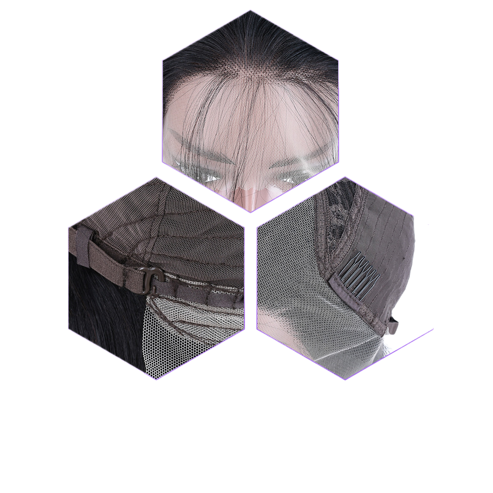 Perruque en cheveux humains