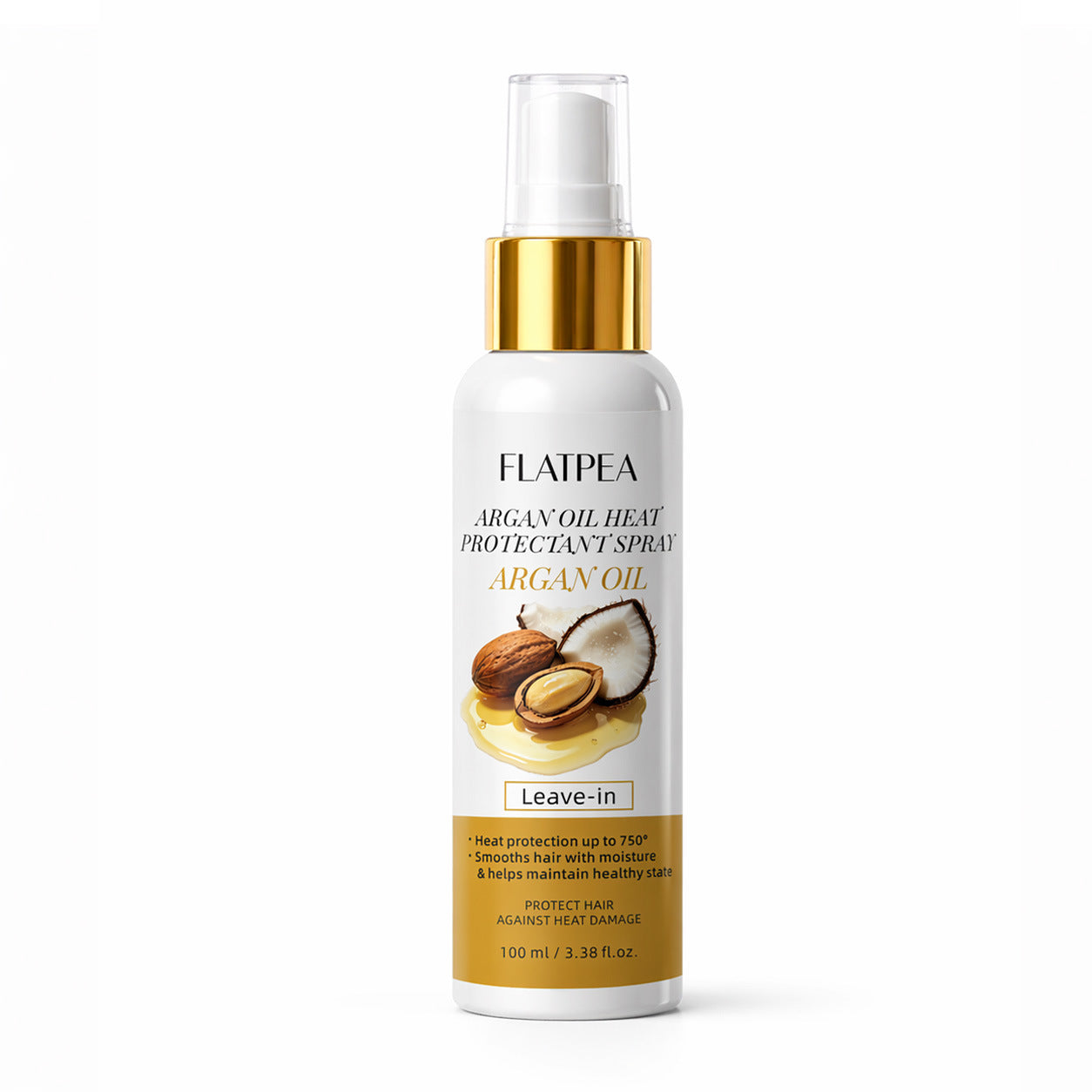 Spray Protecteur de Chaleur pour Cheveux à l'Huile d'Argan Marocaine