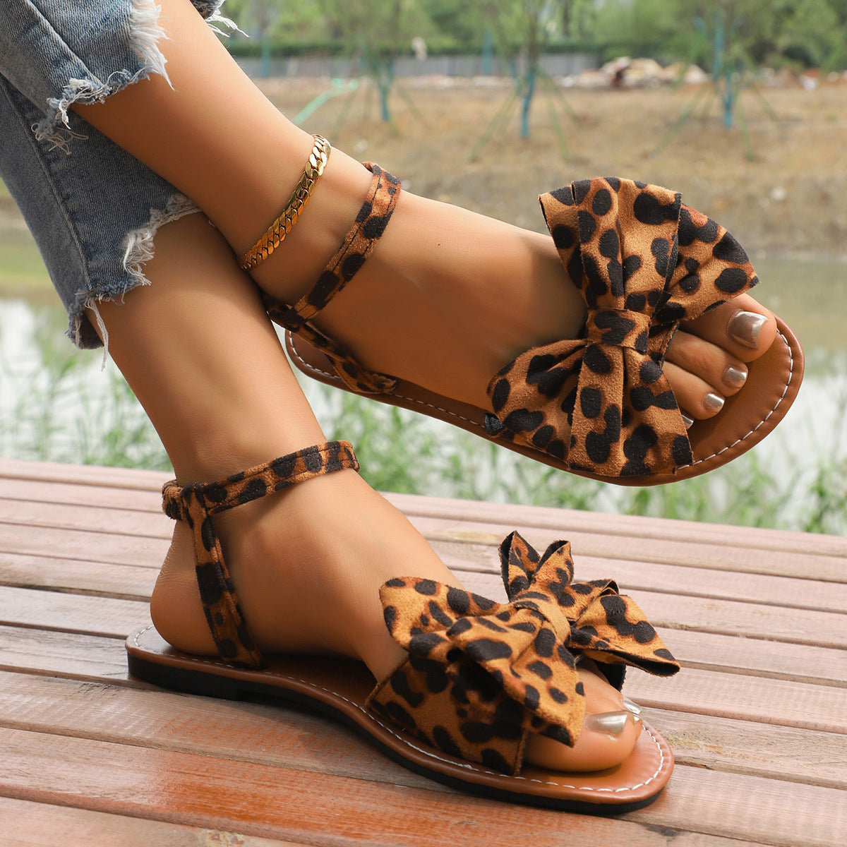 Sandales de plage plates et douces