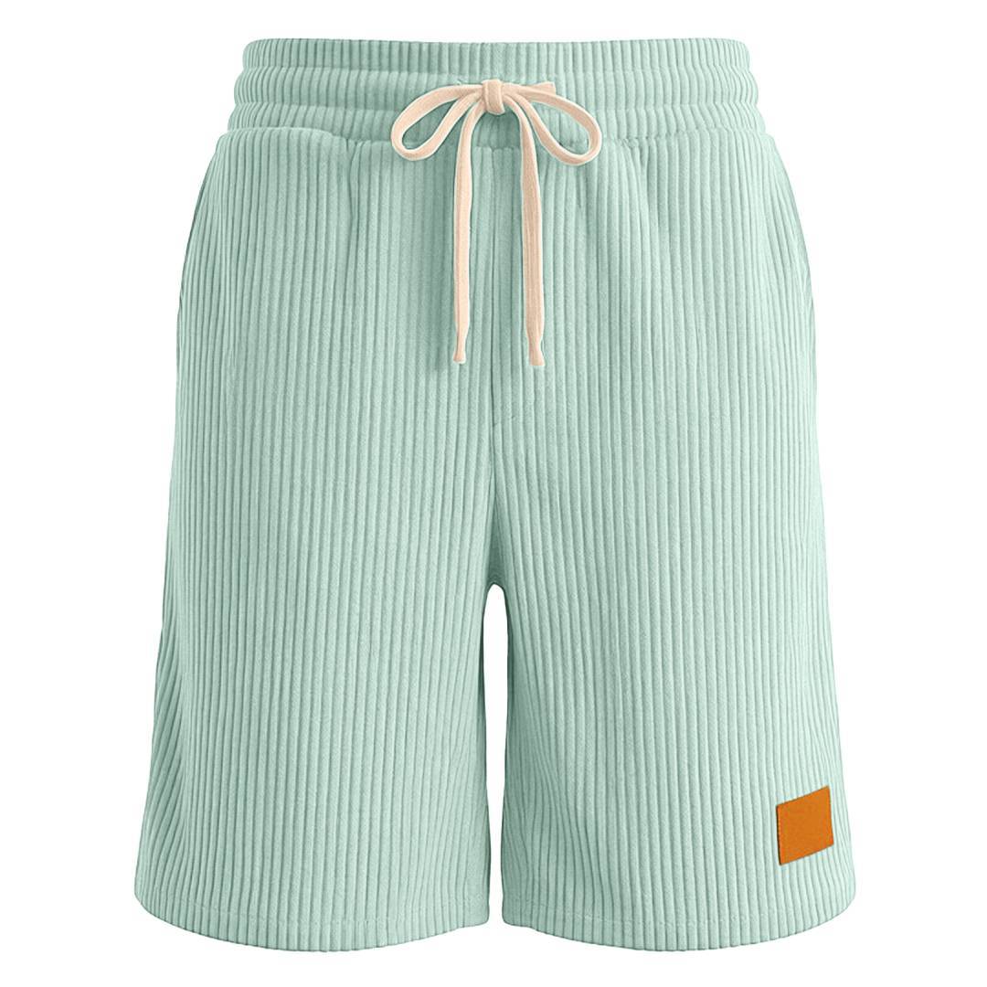 Short décontracté rétro en velours côtelé pour homme
