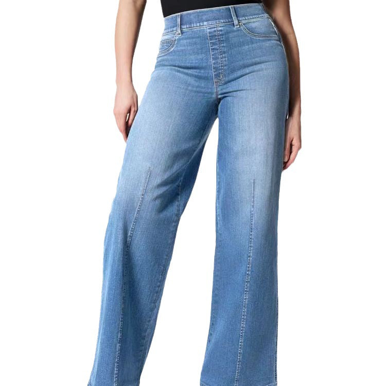 Pantalon droit vintage taille haute