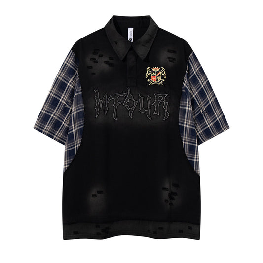 T-shirt en coton à manches courtes pour homme style streetwear
