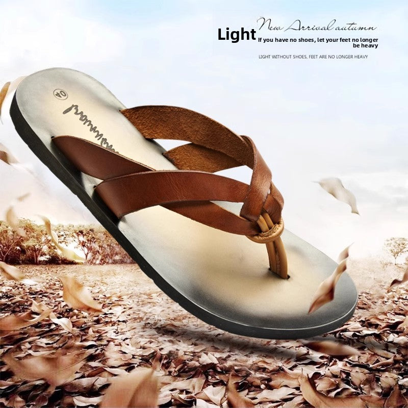 Tongs en cuir
