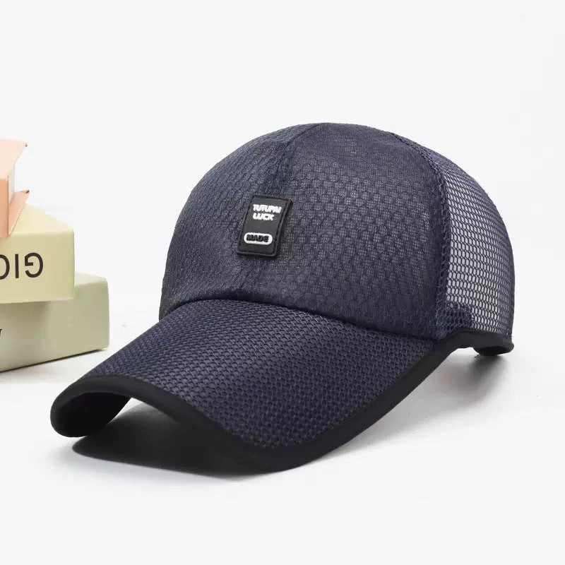 Casquette de baseball à ventilateur solaire avec maille respirante