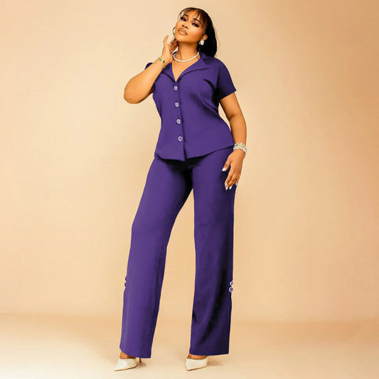 Habit :Ensemble deux pièces décontracté pour femme