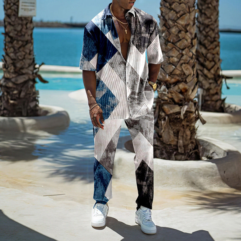 Chemise à manches courtes pour homme