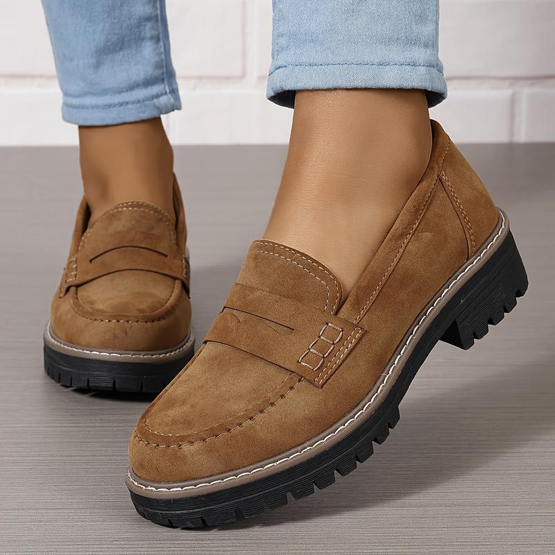 Mocassins rétro épais pour femmes