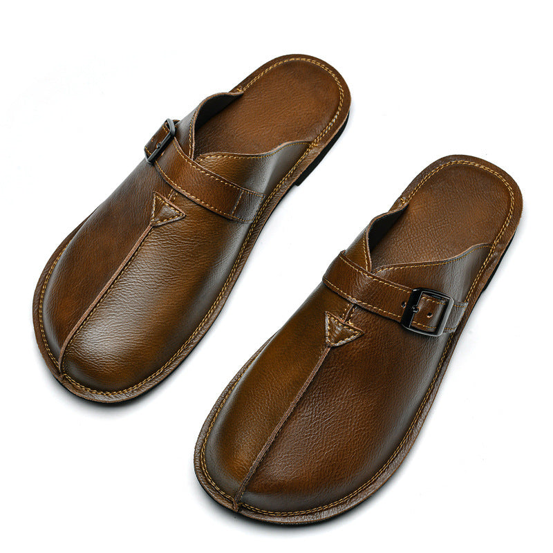 Tongs plates rétro polyvalentes pour hommes