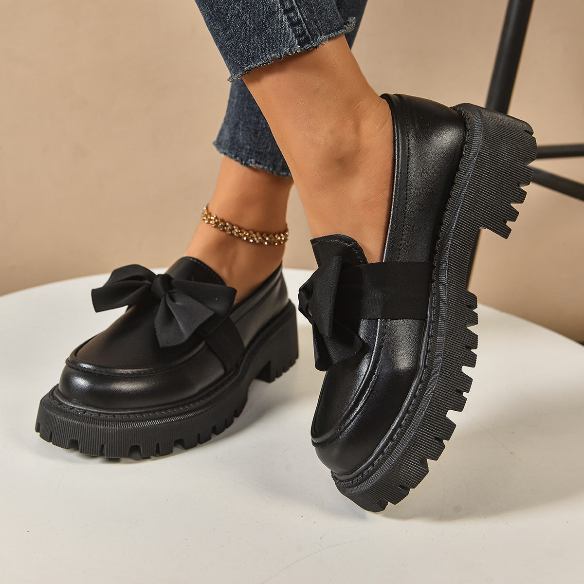 Mocassins à nœud papillon pour femmes