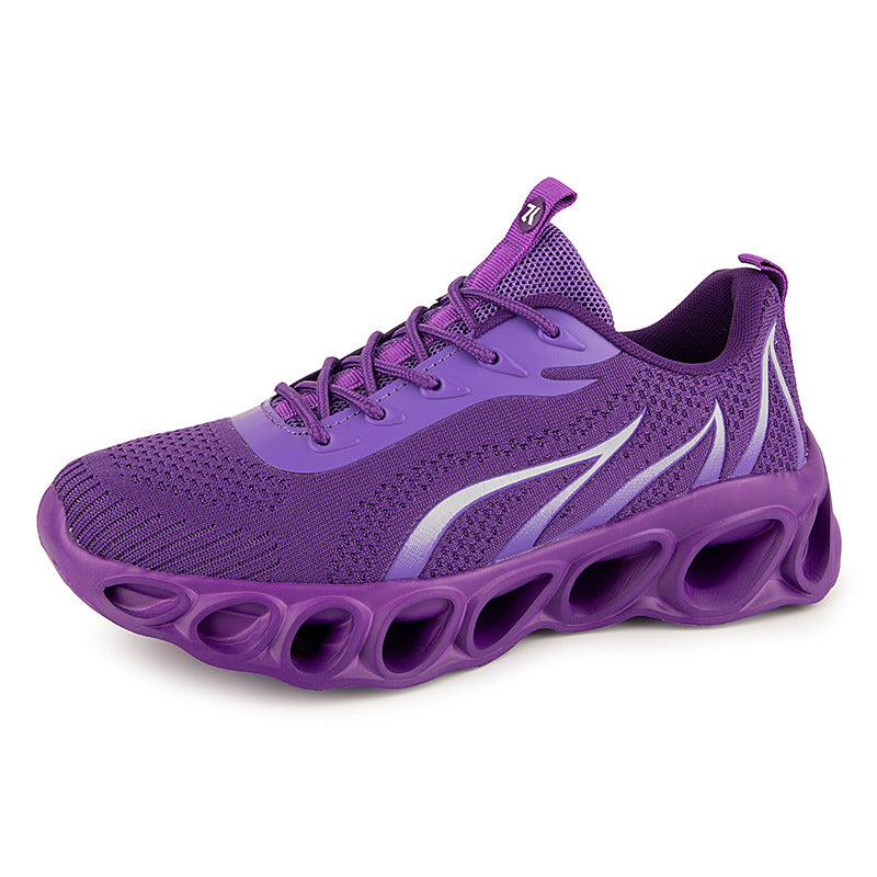 Chaussures de sport décontractées respirantes avec design flammes