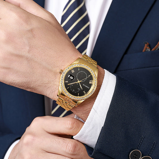 Montre Homme Quartz Acier Inoxydable Étanche