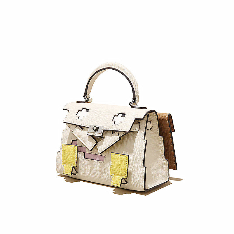 Sac à main élégant en cuir Mosaic Doll
