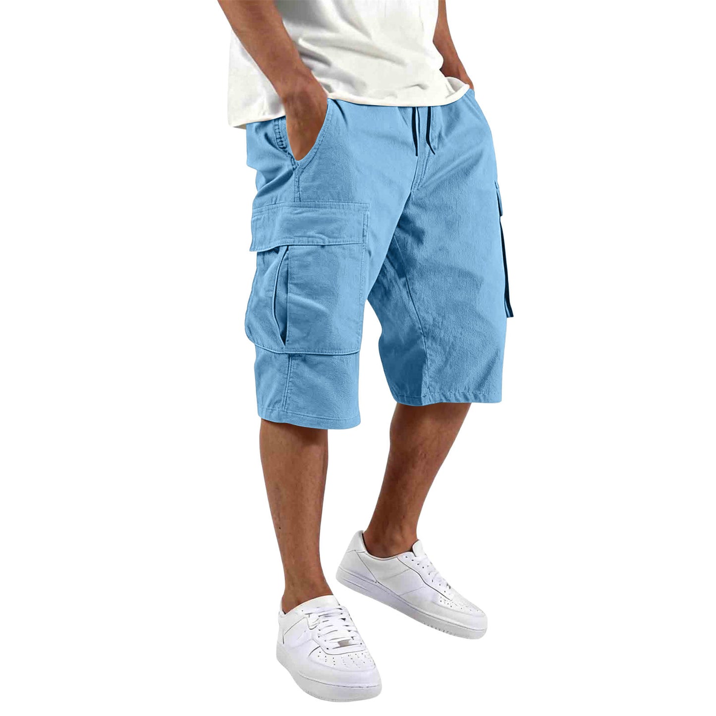 Shorts Cargo pour Hommes Sport Décontracté Multi Poches